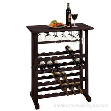Wine Racks, Made of Wooden and Metal Materials